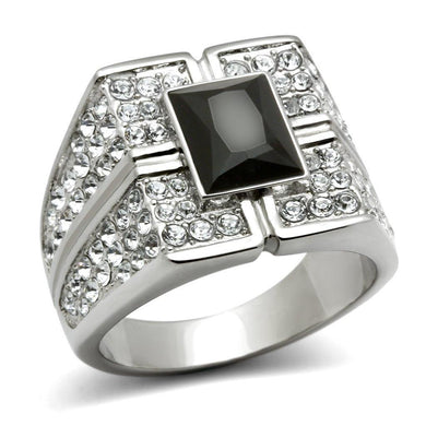 Anillo Color Plata Para Hombres y Ninos de Acero Inoxidable Onyx de Rey - Jewelry Store by Erik Rayo