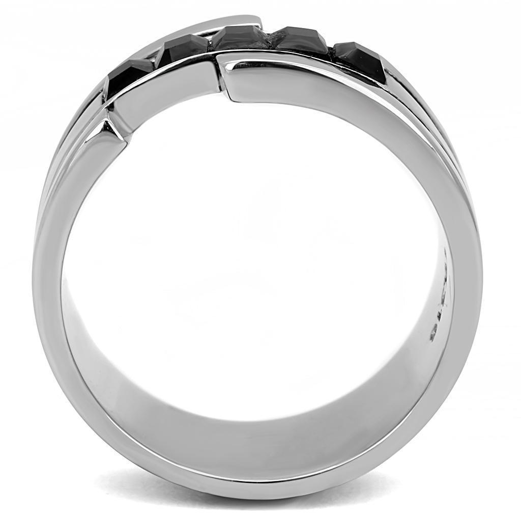 Anillo Color Plata Para Hombres de Acero Inoxidable Onyx Descontinuado - Jewelry Store by Erik Rayo