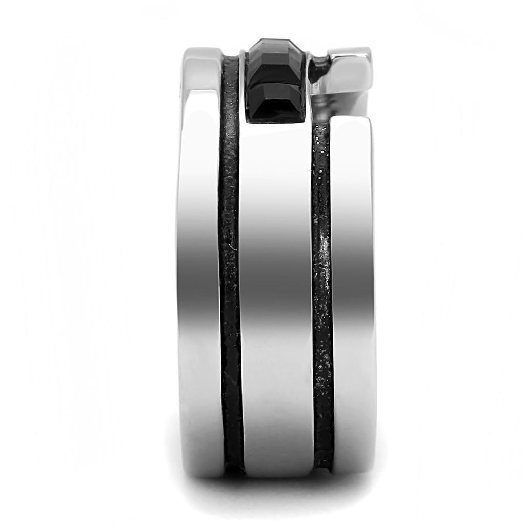 Anillo Color Plata Para Hombres de Acero Inoxidable Onyx Descontinuado - Jewelry Store by Erik Rayo