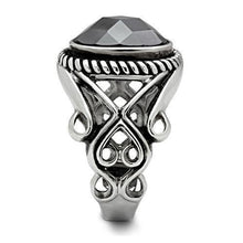 Load image into Gallery viewer, Anillo Color Plata Para Hombres y Ninos de Acero Inoxidable Onyx Diseno Futurista - Jewelry Store by Erik Rayo
