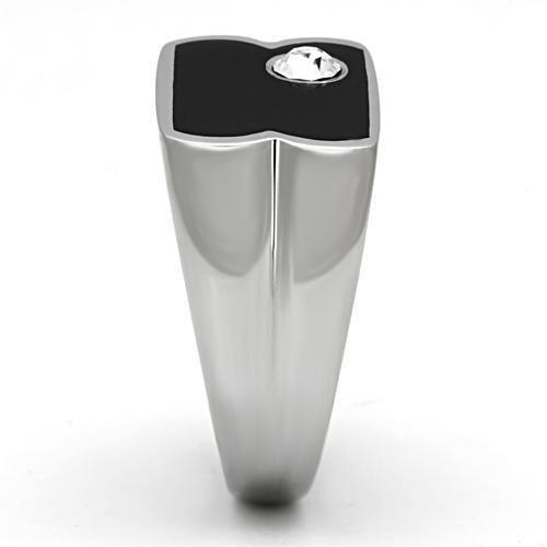 Anillo Color Plata Para Hombres de Acero Inoxidable Onyx Futurista - Jewelry Store by Erik Rayo