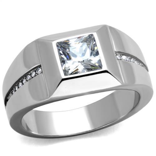 Anillo Color Plata Para Hombres de Acero Inoxidable Ortona - Jewelry Store by Erik Rayo