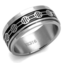 Load image into Gallery viewer, Anillo Color Plata Para Hombres y Ninos de Acero Inoxidable Patrones Redondo en Lineas - Jewelry Store by Erik Rayo
