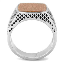 Load image into Gallery viewer, Anillo Color Plata Para Hombres y Ninos de Acero Inoxidable Piedra de Arena - Jewelry Store by Erik Rayo
