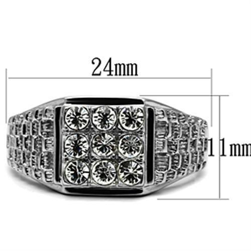 Anillo Color Plata Para Hombres de Acero Inoxidable Portici - Jewelry Store by Erik Rayo