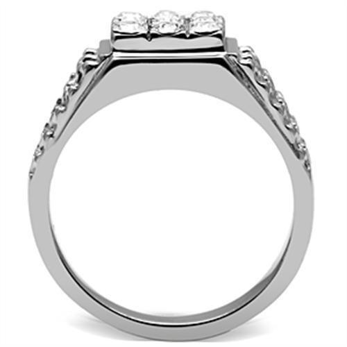 Anillo Color Plata Para Hombres de Acero Inoxidable Portici - Jewelry Store by Erik Rayo