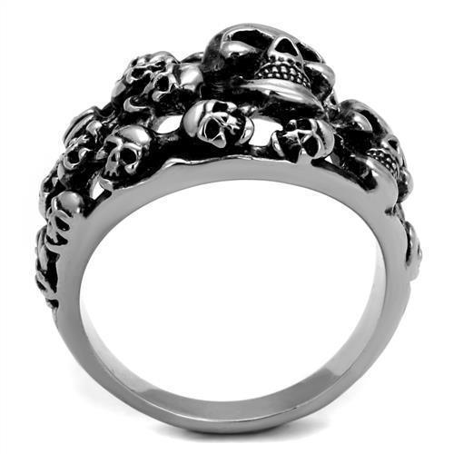 Anillo Color Plata Para Hombres de Acero Inoxidable Puras Calaveras - Jewelry Store by Erik Rayo