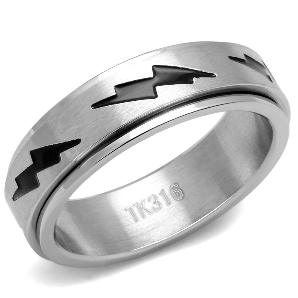 Anillo Color Plata Para Hombres de Acero Inoxidable Rayos - Jewelry Store by Erik Rayo