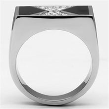 Load image into Gallery viewer, Anillo Color Plata Para Hombres y Ninos de Acero Inoxidable Reloj de Arena en Diamantes - Jewelry Store by Erik Rayo
