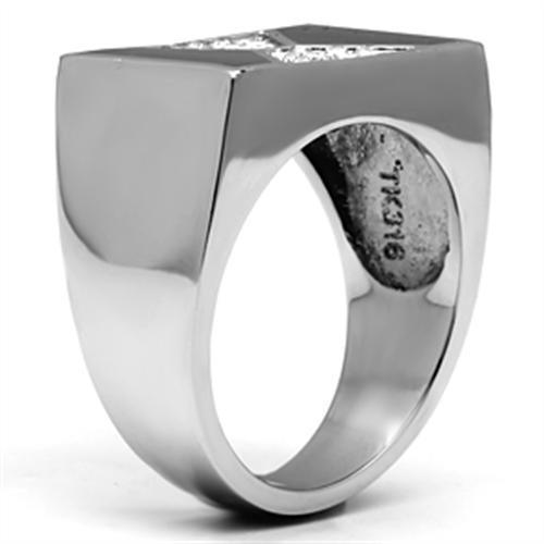 Anillo Color Plata Para Hombres de Acero Inoxidable Reloj de Arena en Diamantes - Jewelry Store by Erik Rayo