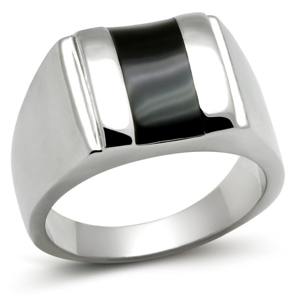 Anillo Color Plata Para Hombres y Ninos de Acero Inoxidable Sangrado Tallado - Jewelry Store by Erik Rayo