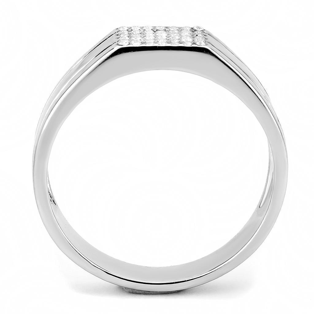 Anillo Color Plata Para Hombres de Acero Inoxidable Sencillo Italia - Jewelry Store by Erik Rayo