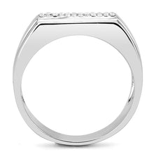 Load image into Gallery viewer, Anillo Color Plata Para Hombres y Ninos de Acero Inoxidable Simple Linea de Diamantes - Jewelry Store by Erik Rayo
