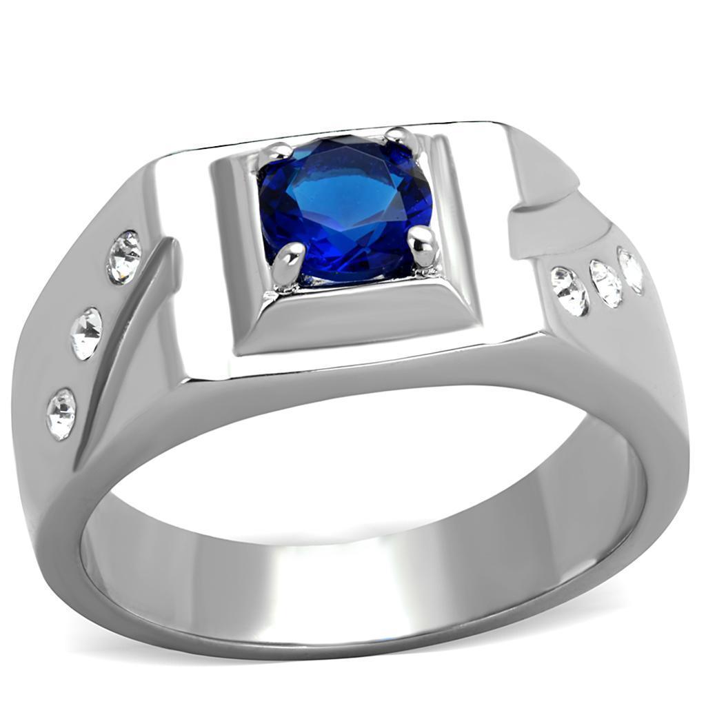 Anillo Color Plata Para Hombres de Acero Inoxidable Sulmona - Jewelry Store by Erik Rayo