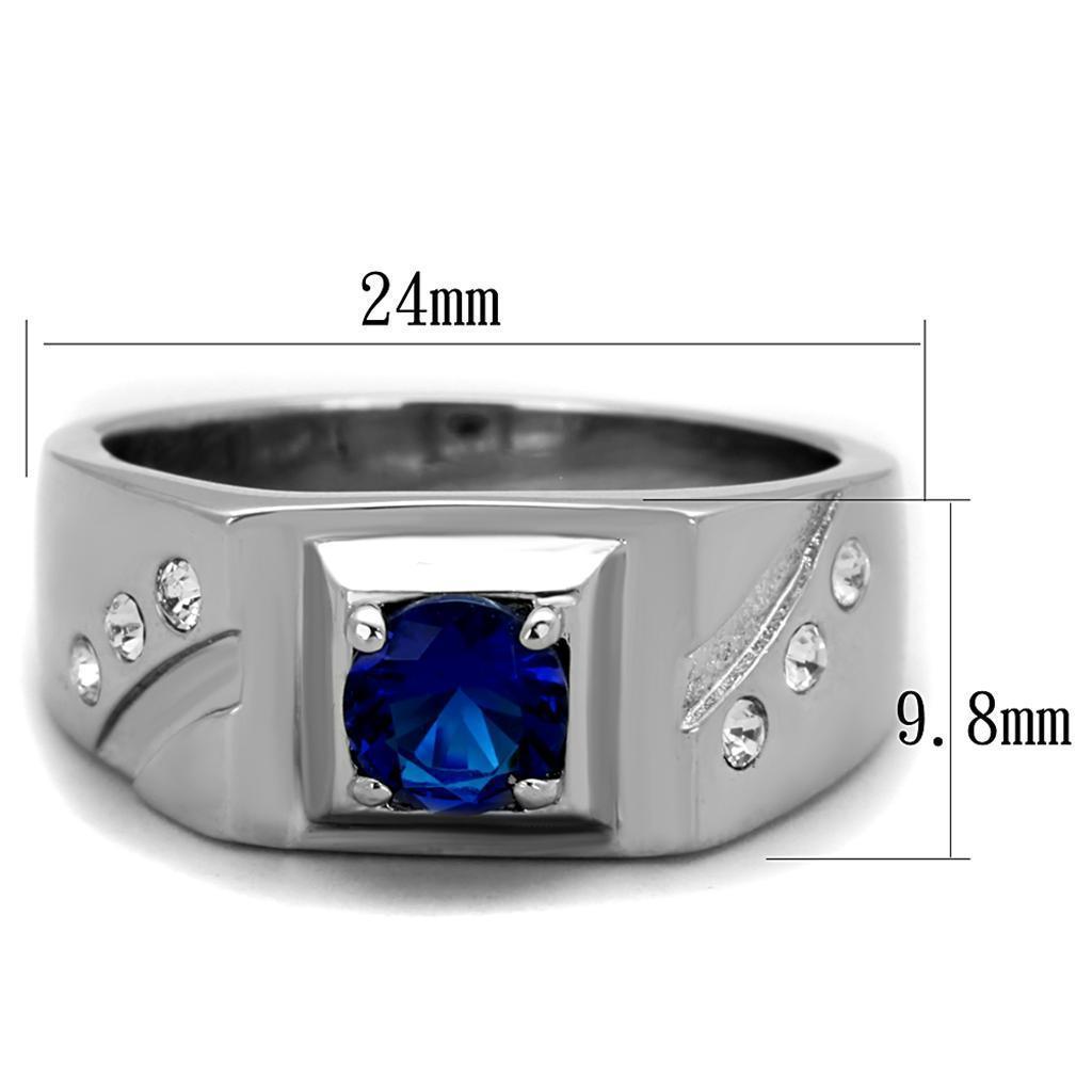Anillo Color Plata Para Hombres de Acero Inoxidable Sulmona - Jewelry Store by Erik Rayo
