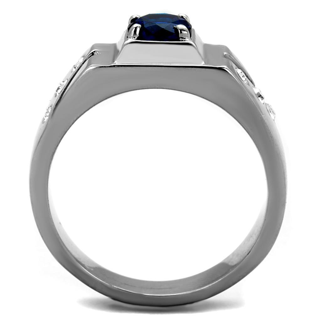 Anillo Color Plata Para Hombres de Acero Inoxidable Sulmona - Jewelry Store by Erik Rayo