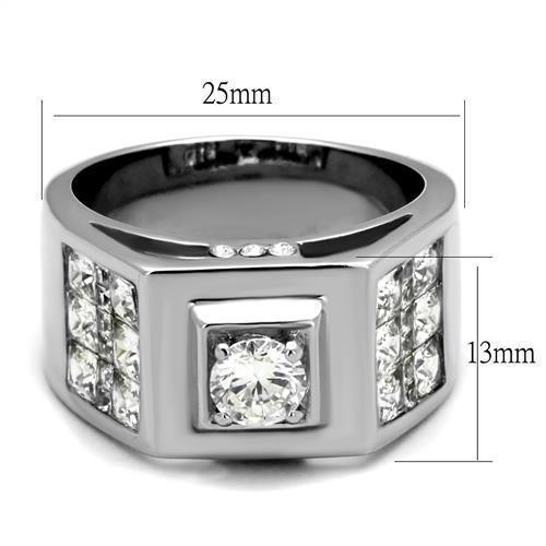 Anillo Color Plata Para Hombres de Acero Inoxidable Texas - Jewelry Store by Erik Rayo