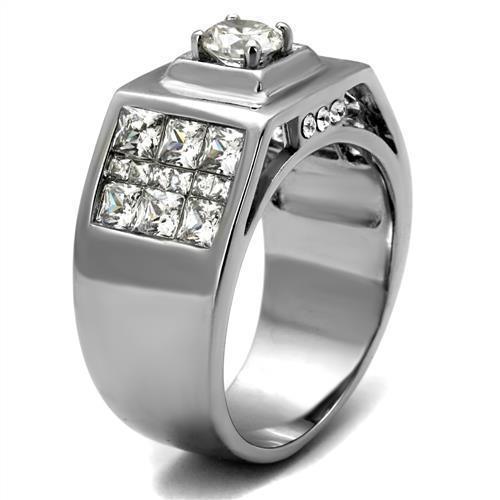 Anillo Color Plata Para Hombres de Acero Inoxidable Texas - Jewelry Store by Erik Rayo