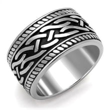 Load image into Gallery viewer, Anillo Color Plata Para Hombres y Ninos de Acero Inoxidable Torzales de Metal - Jewelry Store by Erik Rayo
