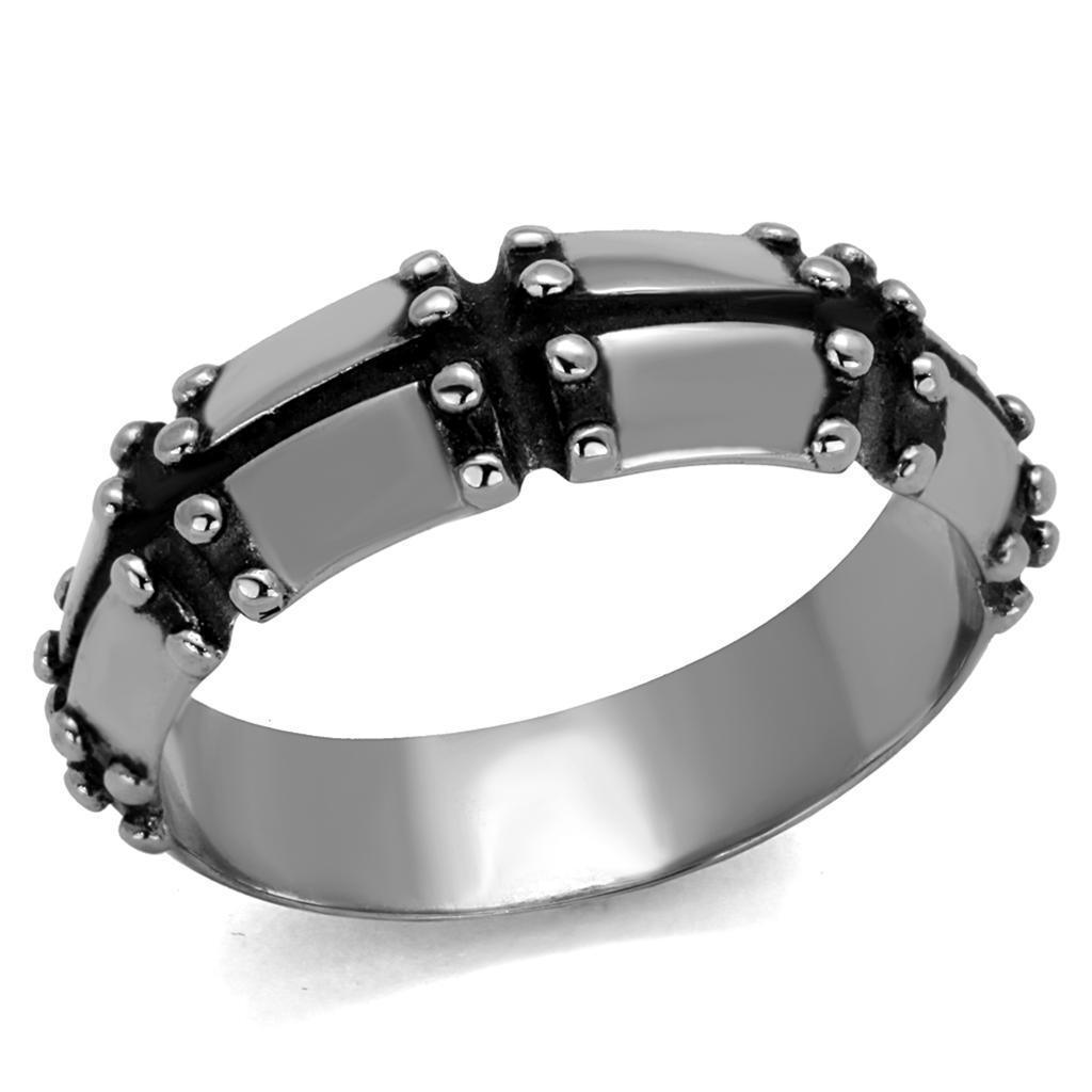 Anillo Color Plata Para Hombres de Acero Inoxidable Trosos Estilo Moderno - Jewelry Store by Erik Rayo