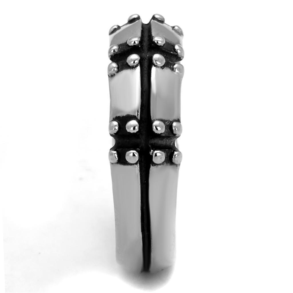 Anillo Color Plata Para Hombres de Acero Inoxidable Trosos Estilo Moderno - Jewelry Store by Erik Rayo