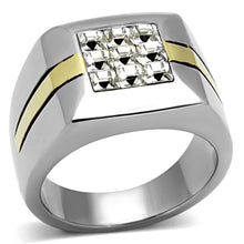 Load image into Gallery viewer, Anillo Dos Tonos Para Hombres de Acero Inoxidable Italiano - Jewelry Store by Erik Rayo
