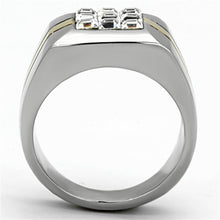 Load image into Gallery viewer, Anillo Dos Tonos Para Hombres de Acero Inoxidable Italiano - Jewelry Store by Erik Rayo
