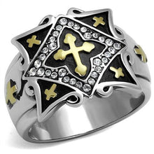 Load image into Gallery viewer, Anillo Para Hombres de Cruz de Acero Inoxidable Catolico Christiano de Jesus - Jewelry Store by Erik Rayo
