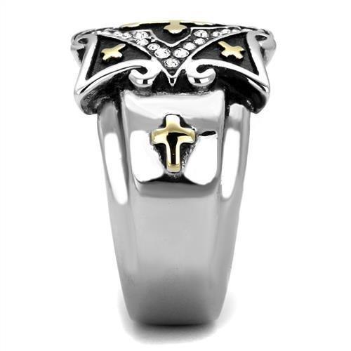 Anillo Para Hombres de Cruz de Acero Inoxidable Catolico Christiano de Jesus - Jewelry Store by Erik Rayo