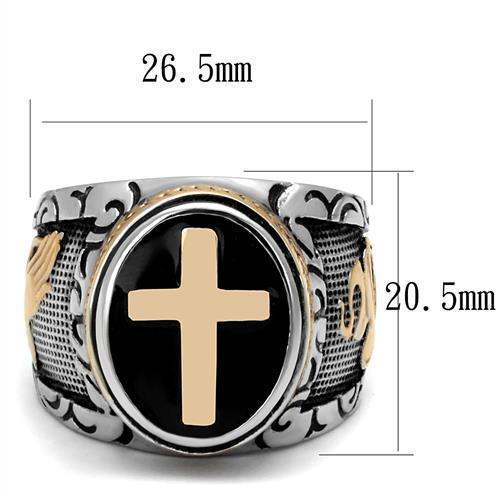 Anillo Para Hombres Padre Hijo Espiritu Santo de Acero Inoxidable - Jewelry Store by Erik Rayo