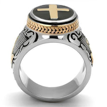 Load image into Gallery viewer, Anillo Para Hombres de Cruz de Acero Inoxidable Christiano Catolico de Jesus - Jewelry Store by Erik Rayo
