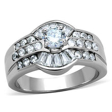 Load image into Gallery viewer, Aztec Wedding Rings for Women Engagement Cubic Zirconia Promise Ring Set for Her in Silver Tone - Jewelry Store by Erik Rayo
