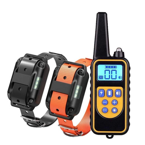 2600 FT Remote Dog Shock Training 2 Collar Set Rechargeable Waterproof LCD Pet - Jewelry Store by Erik Rayo