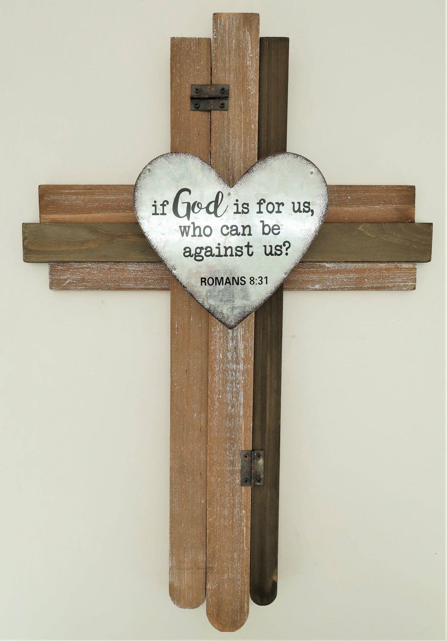 22" x 15" God is For Us Wood Cross