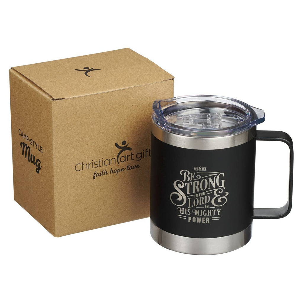 Mug SS Camp Black Be Strong Eph. 6:10