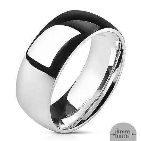 Band Ring Men's Stainless Steel 8mm Classic - Jewelry Store by Erik Rayo