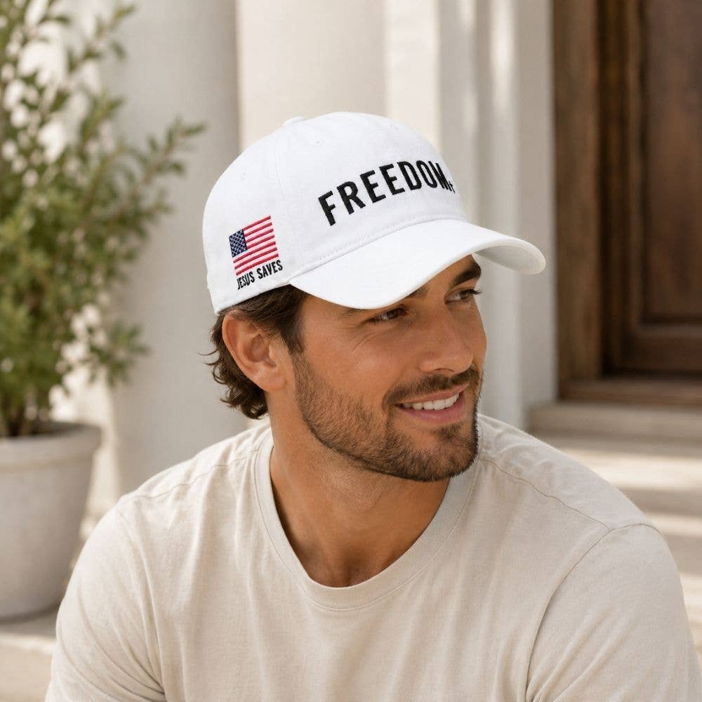 Hat - Freedom - Black/White