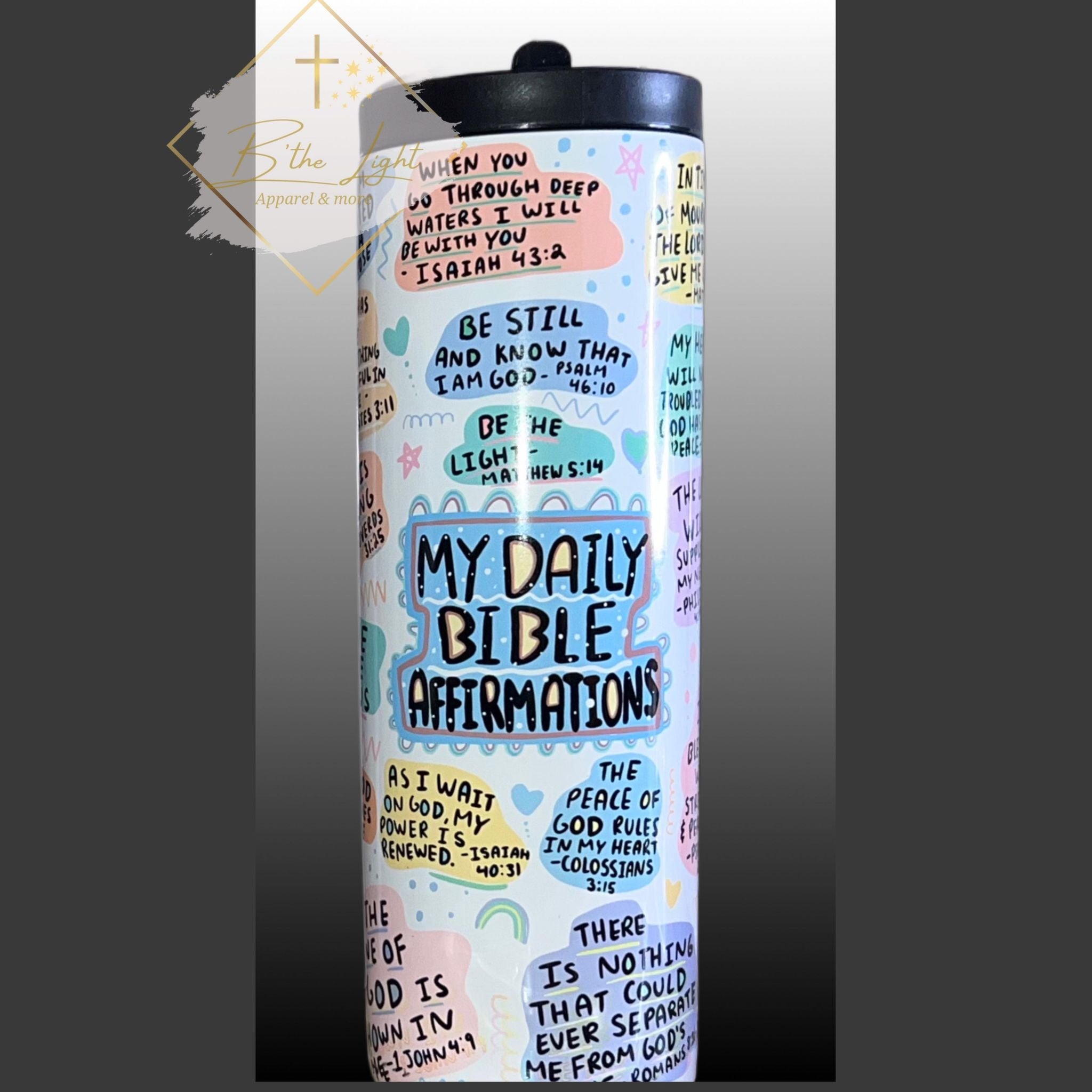 Bible affirmation tumbler