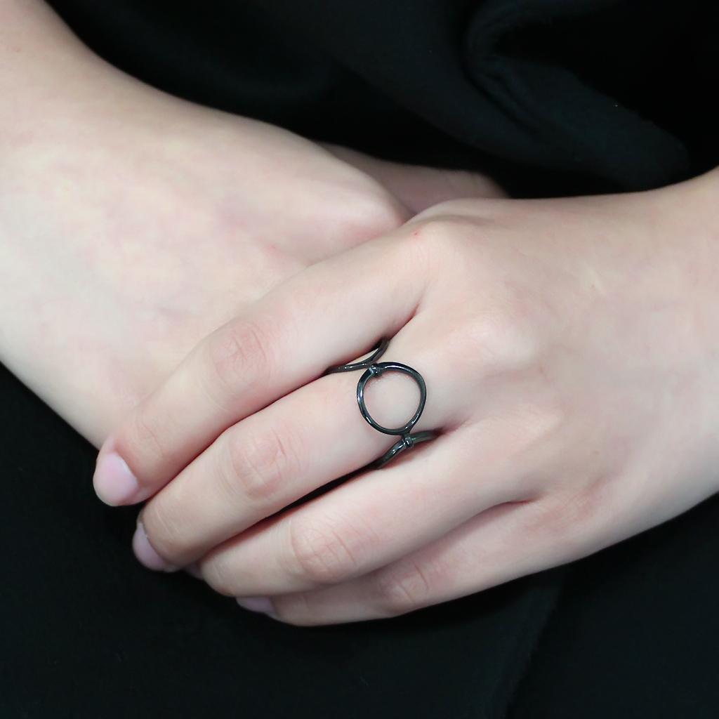 Black Rings for Women Anillo Para Mujer Stainless Steel Ring Alsace - Jewelry Store by Erik Rayo