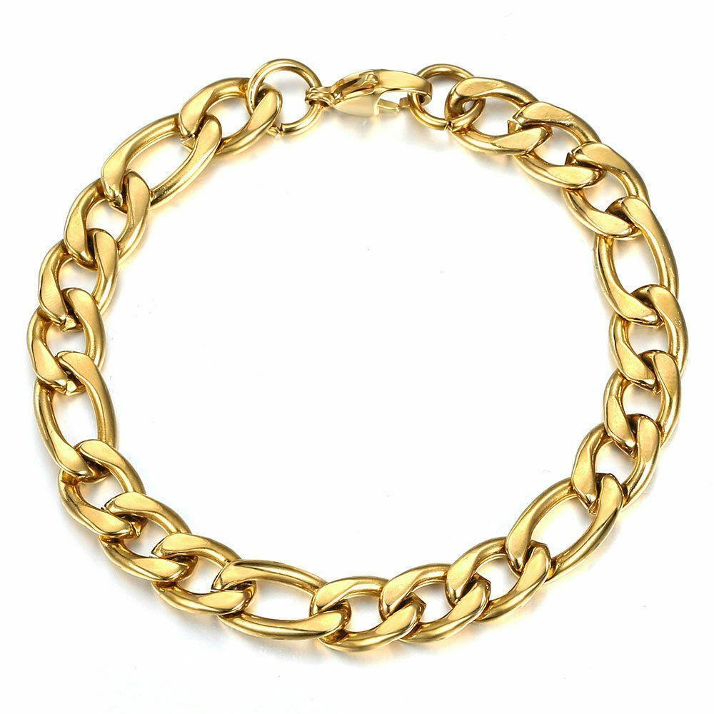 Bracelets for Men and Women Gold Figaro Brazalete Hombre o Mujer - Jewelry Store by Erik Rayo
