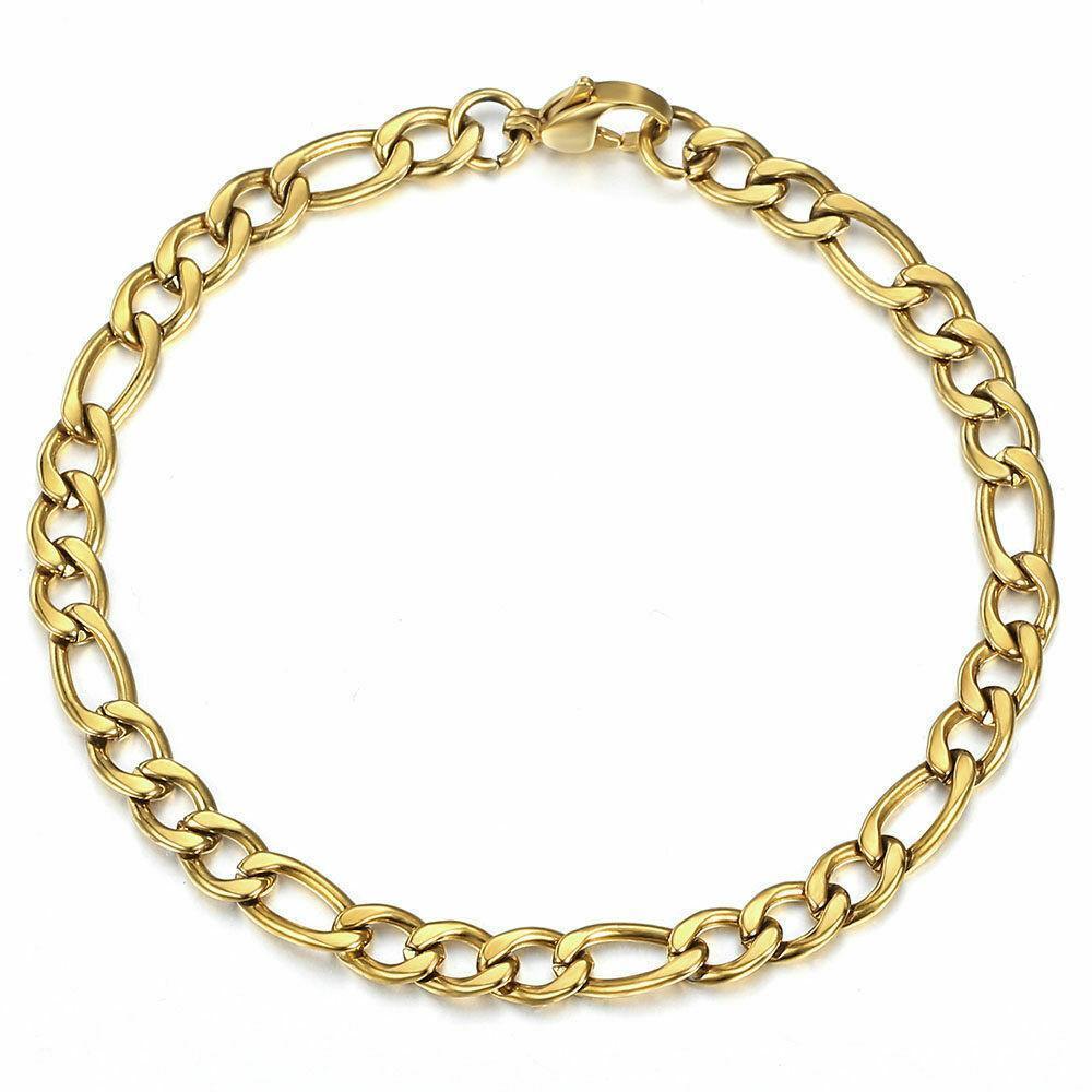 Bracelets for Men and Women Gold Figaro Brazalete Hombre o Mujer - Jewelry Store by Erik Rayo