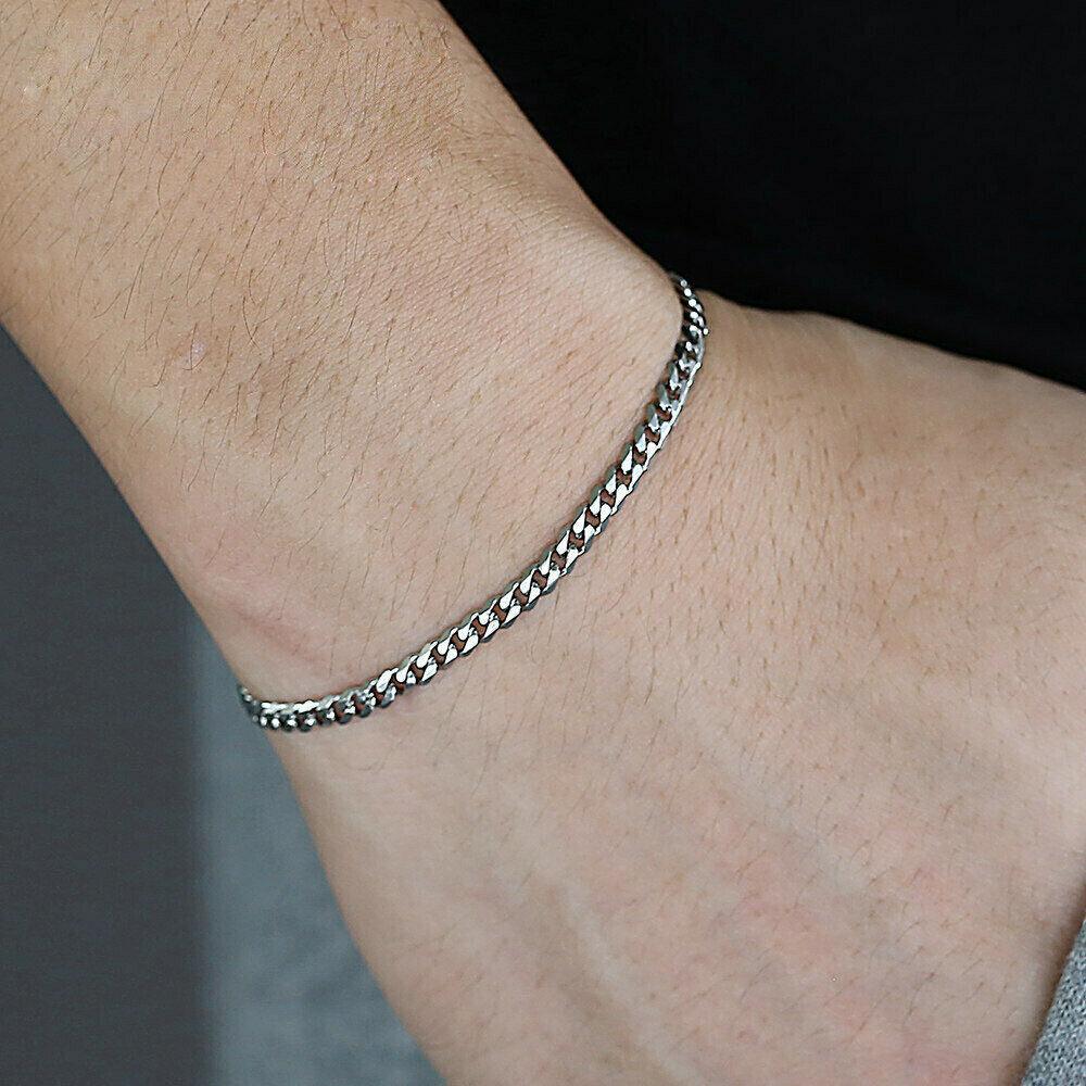 Bracelets for Men and Women Silver Cuban Brazalete HombreMujer - Jewelry Store by Erik Rayo