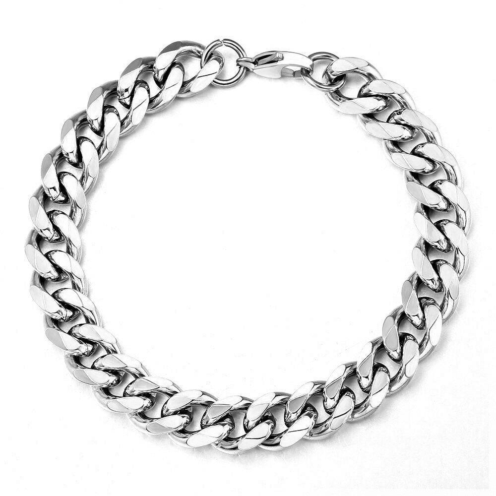 Bracelets for Men and Women Silver Cuban Brazalete HombreMujer - Jewelry Store by Erik Rayo