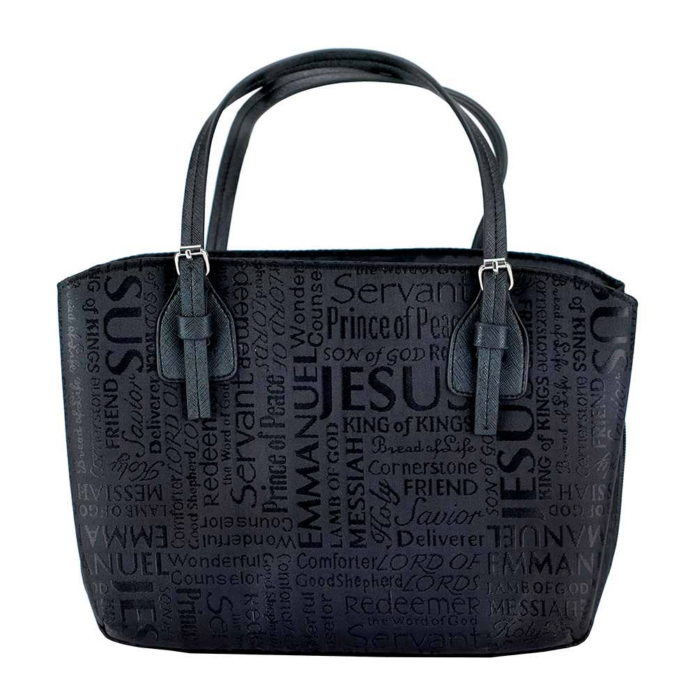 White Dove -Names Of Jesus Black Bible Cover Large