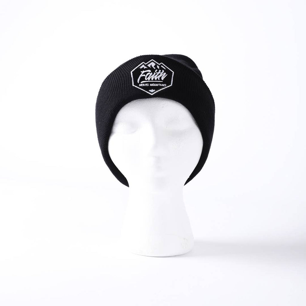 Beanie - Black - Faith Moves Mountains
