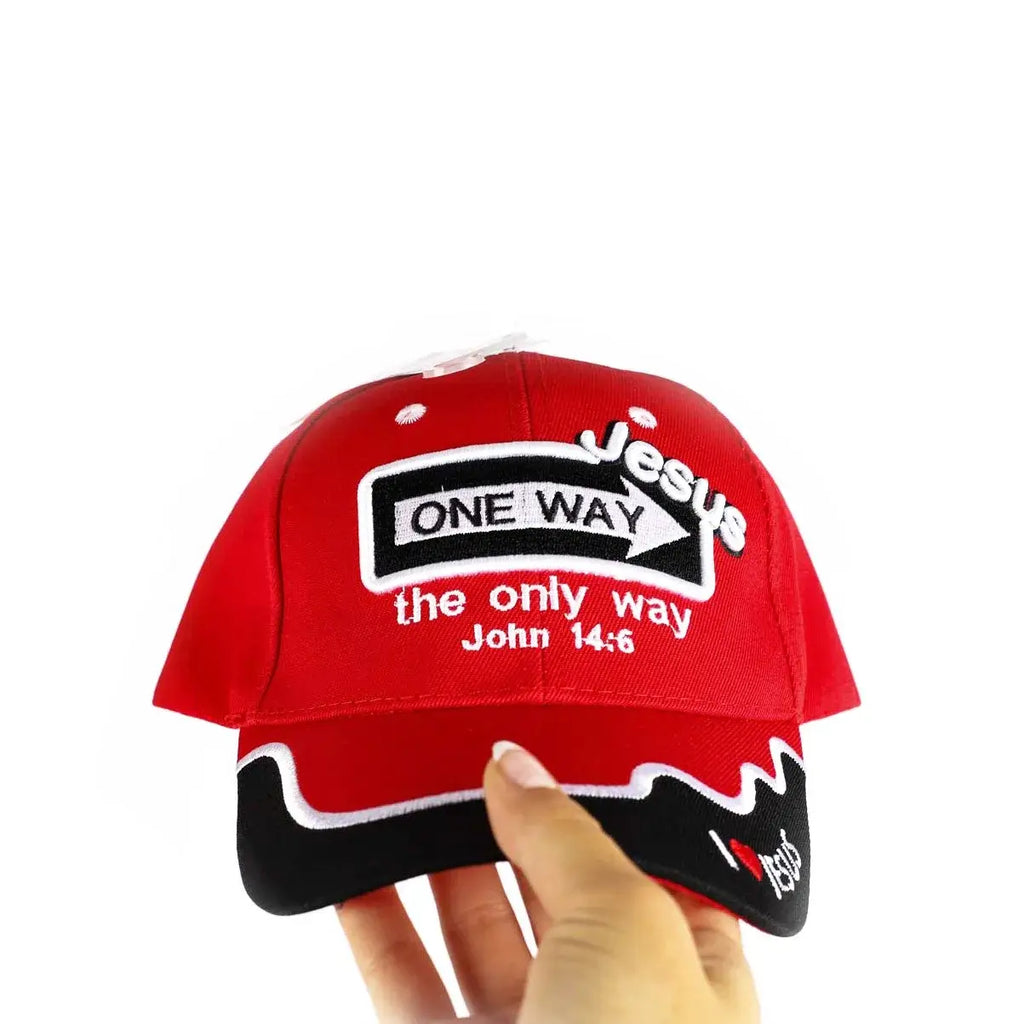 Hat - Red - One Way Jesus