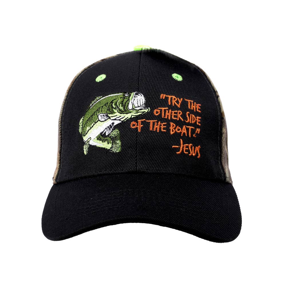 Cap Fisher Of Men Black & Camo