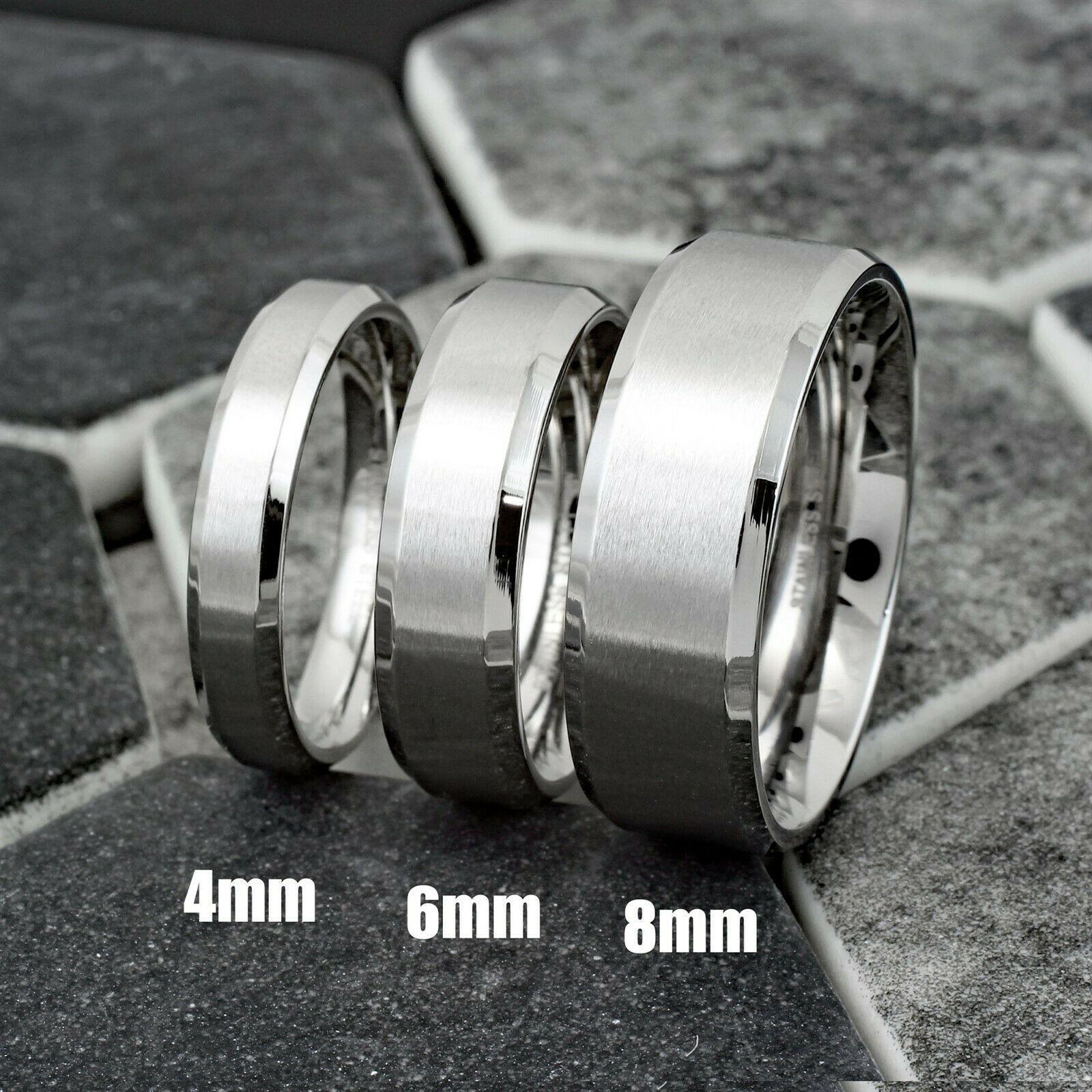 Cassic Band Ring Stainless Steel 4, 6, 8mm - Jewelry Store by Erik Rayo