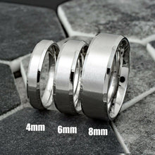 Load image into Gallery viewer, Cassic Band Ring Stainless Steel 4, 6, 8mm - Jewelry Store by Erik Rayo
