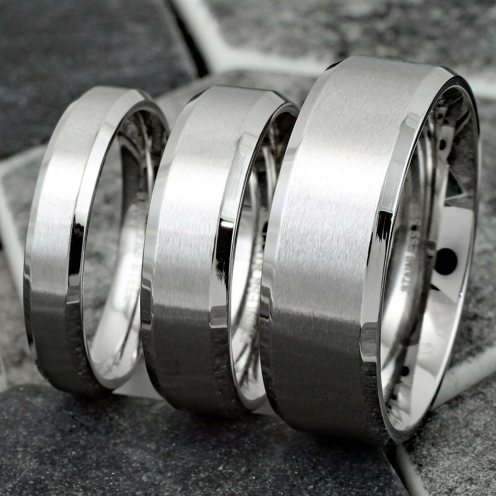 Cassic Band Ring Stainless Steel 4, 6, 8mm - Jewelry Store by Erik Rayo